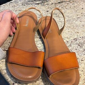 Express sandal, size 8, brown, slightly used.